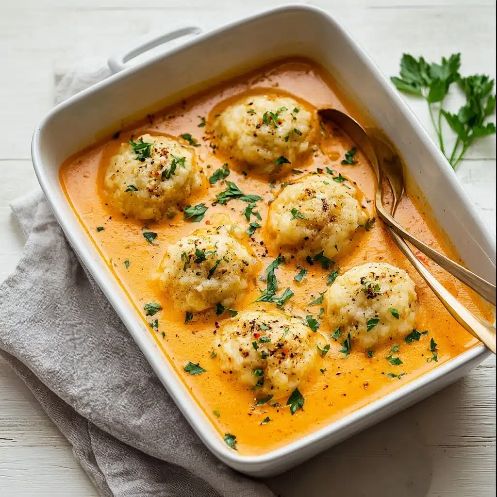 Best Tomato Soup with Cheddar Bay Dumplings Recipe - Recipe Image