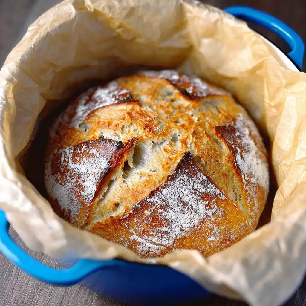 Dutch Oven No Knead Crusty Bread Recipe