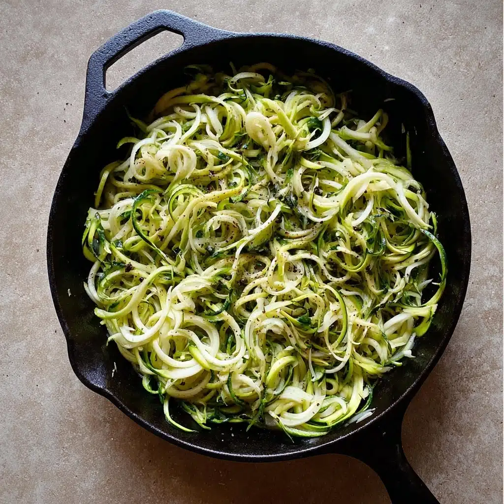 Olive Oil Garlic Zucchini Noodles Recipe - Recipe Image