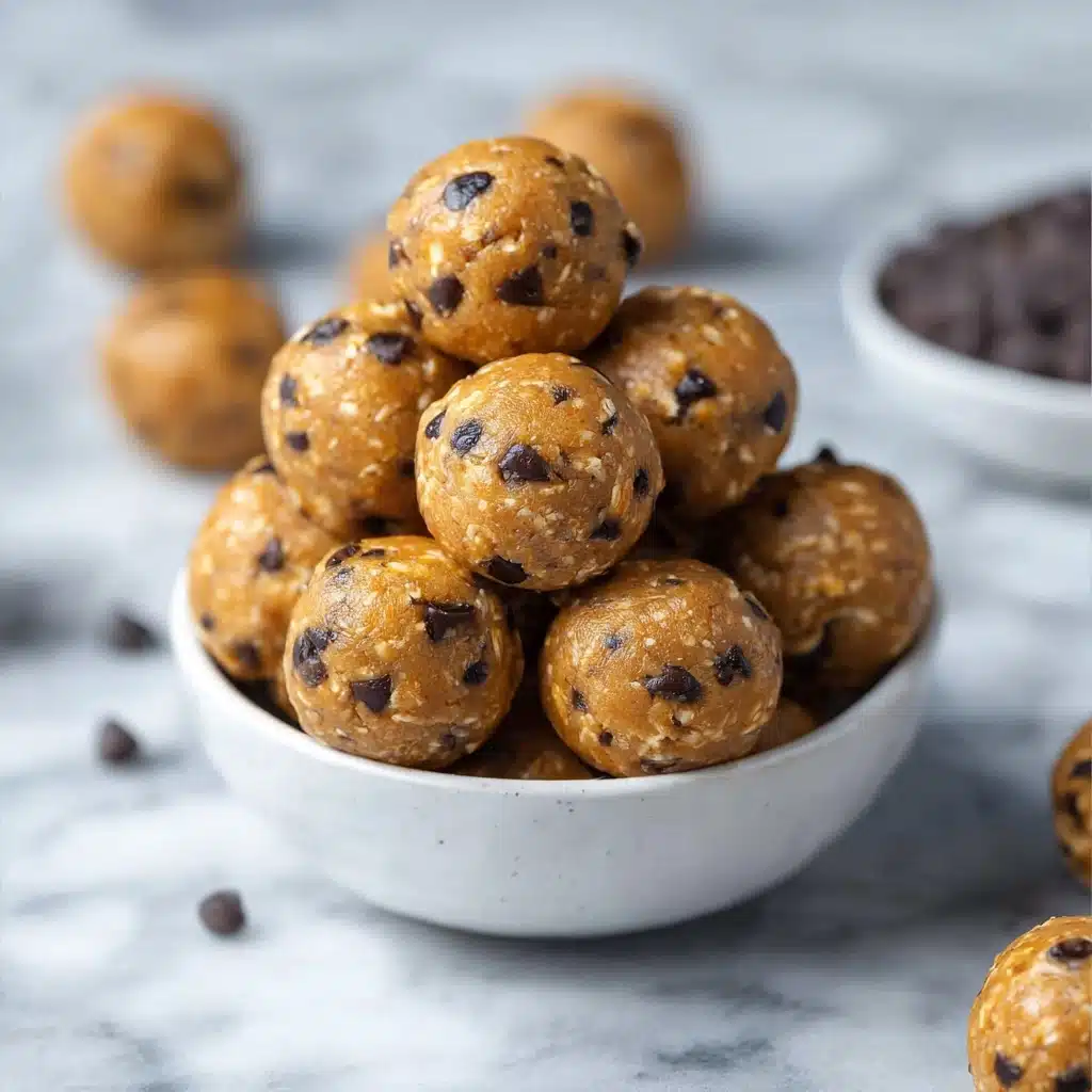 4-Ingredient Peanut Butter Chocolate Energy Bites Recipe - Recipe Image