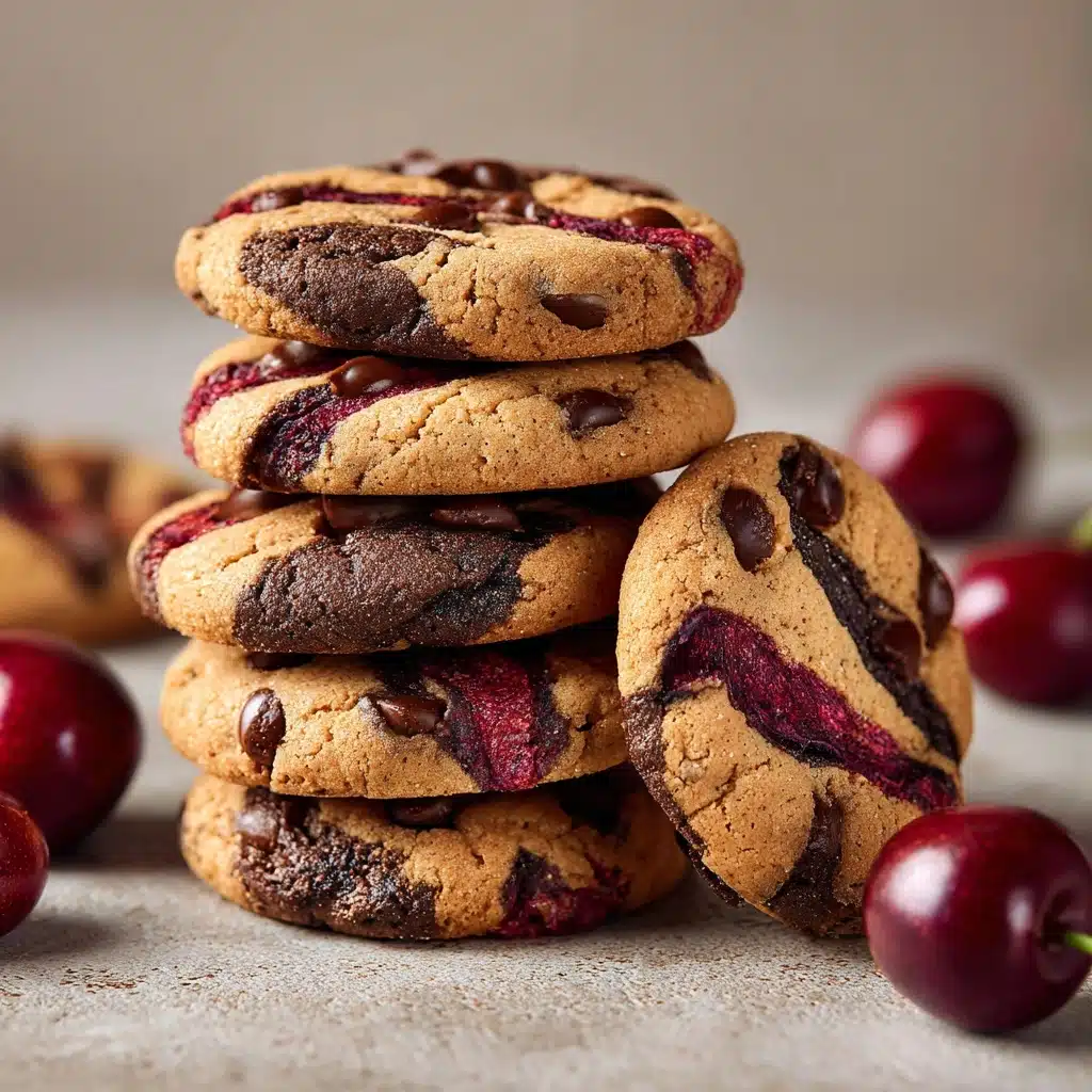 Cherry Chocolate Chip Cookies with Mocha Chips Recipe - Recipe Image