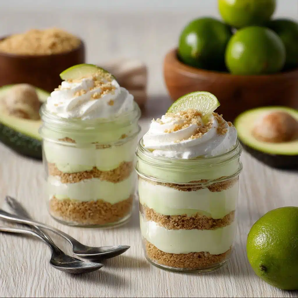 Avocado Key Lime Pudding in Jars Recipe