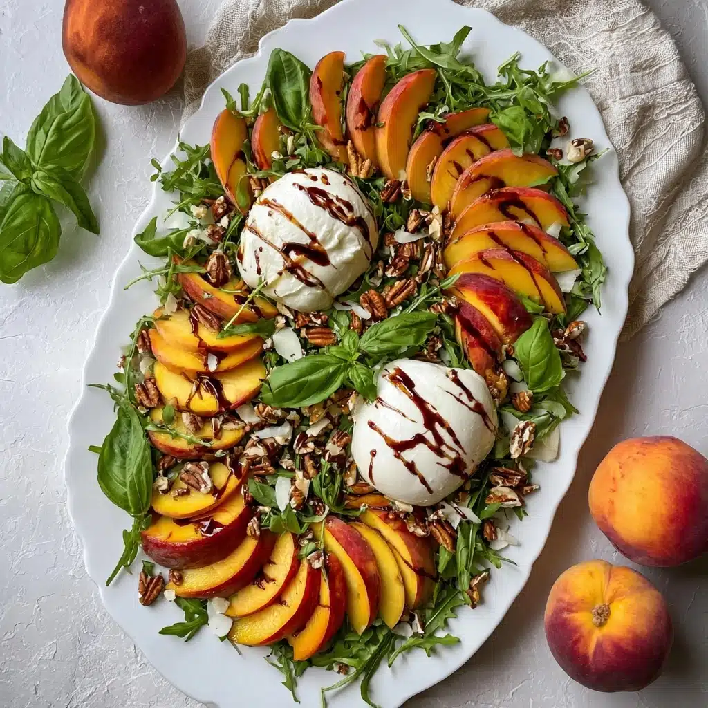 Peach and Burrata Salad – Fresh, Creamy Summer Favorite Recipe - Recipe Image