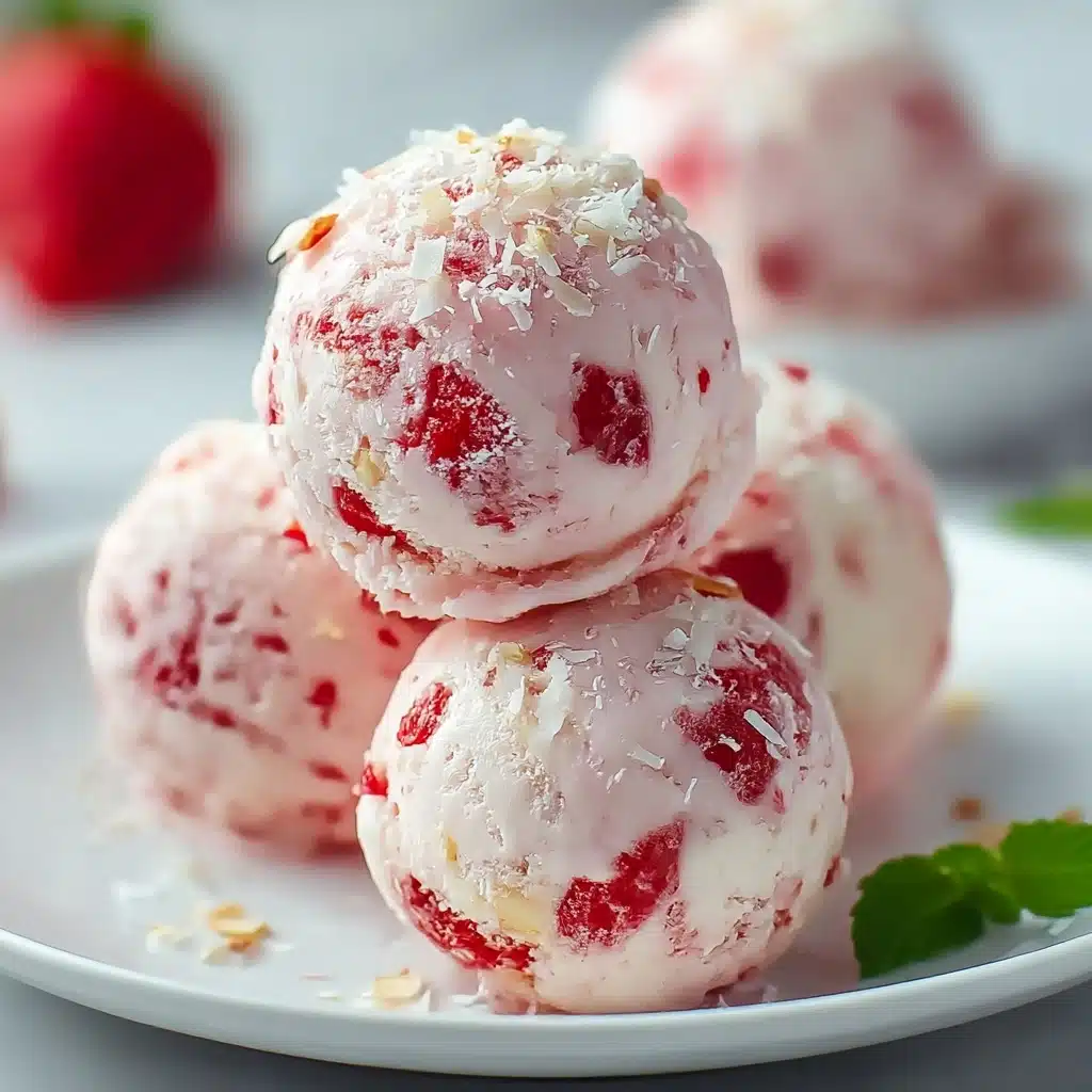 Strawberry Cheesecake Protein Balls Recipe - Recipe Image