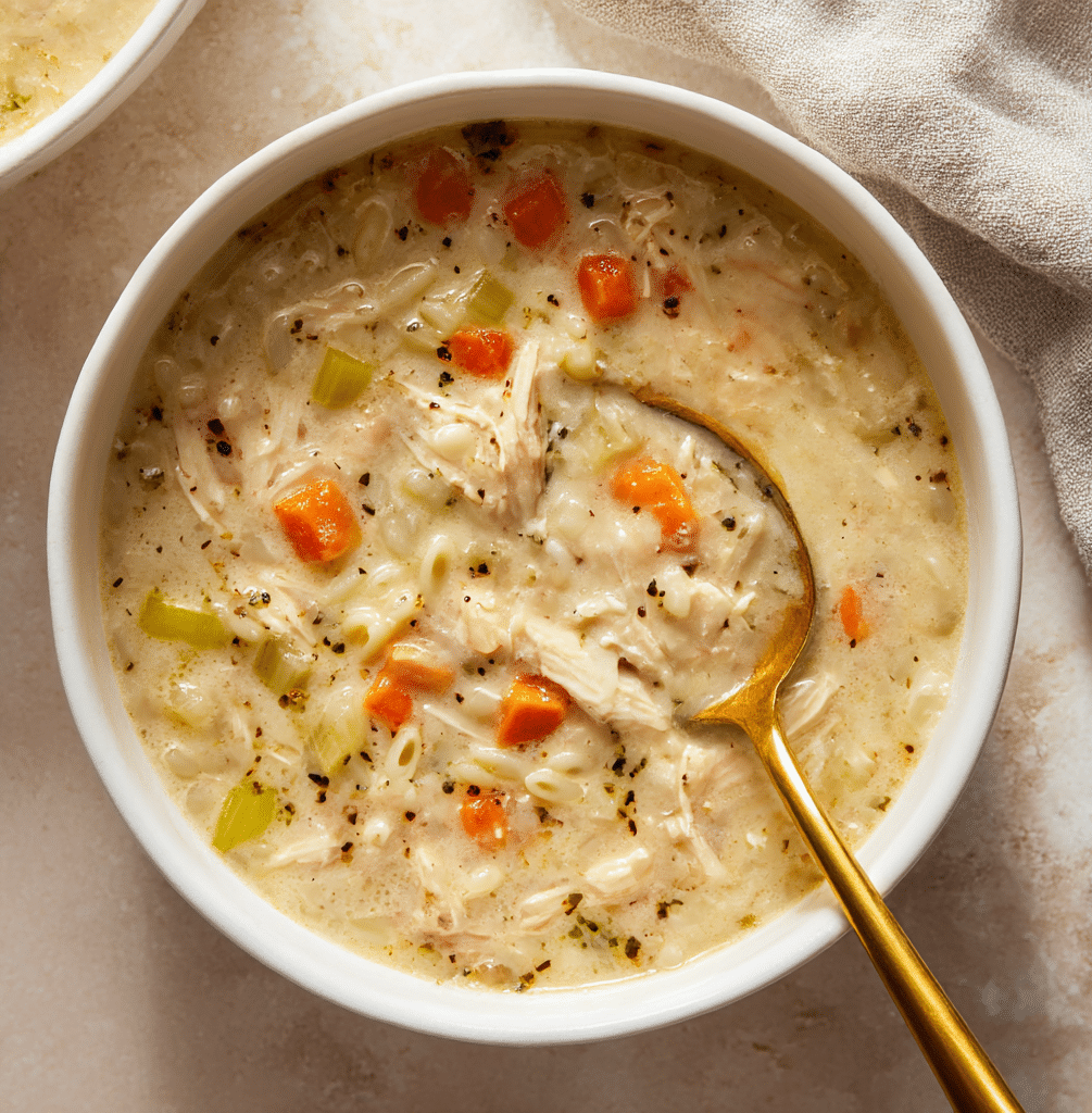 Creamy Couscous Chicken Soup Recipe
