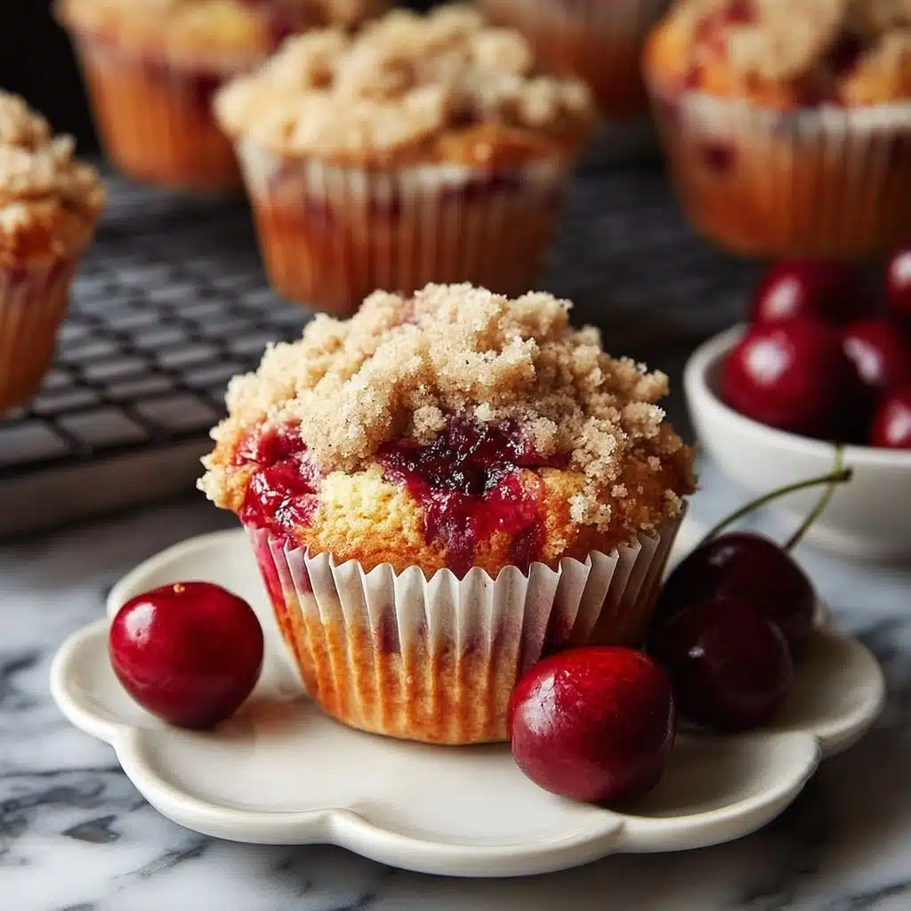 Cherry Cobbler Muffins Recipe - Recipe Image