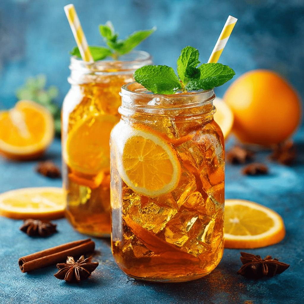 Orange Cinnamon Iced Tea Recipe - Recipe Image