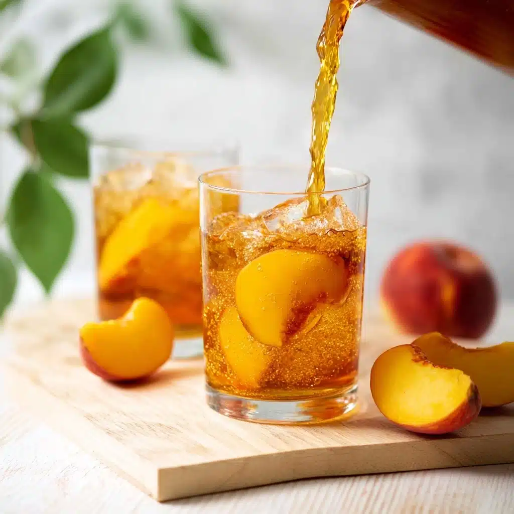 Easy Peach Iced Tea Recipe - Recipe Image