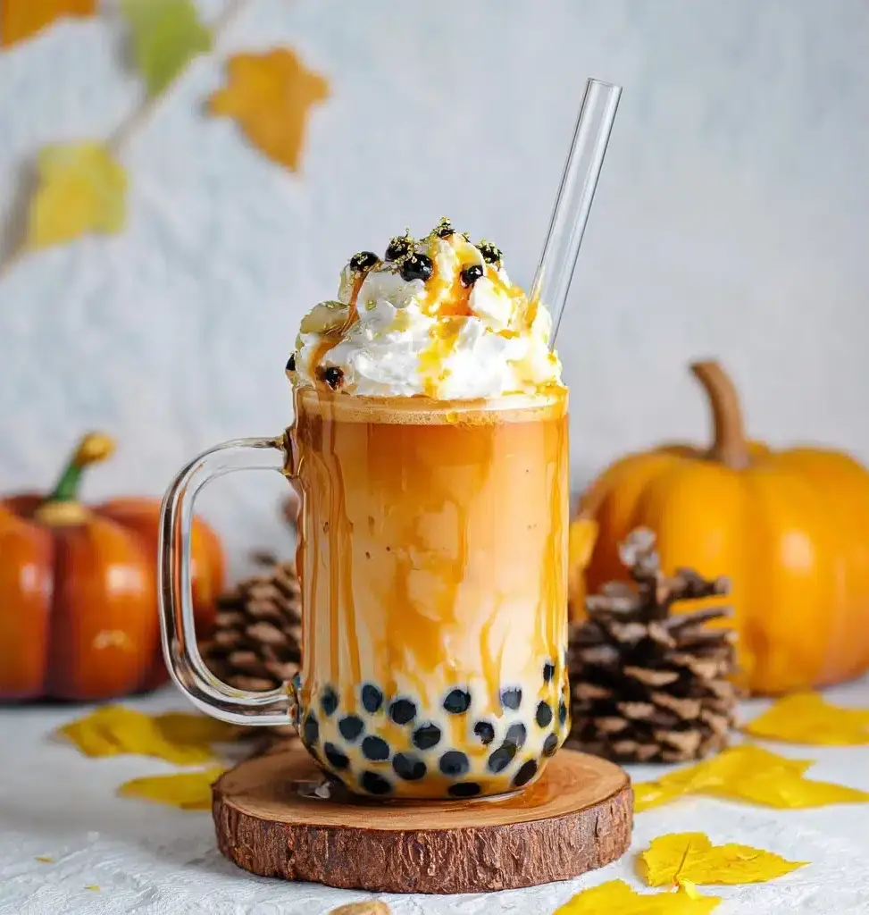 Pumpkin Pie Bubble Tea Recipe