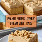 Peanut Butter Sheet Cake with Peanut Butter Frosting Recipe