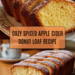 Spiced Apple Cider Donut Loaf with a Cinnamon Sugar Crust Recipe