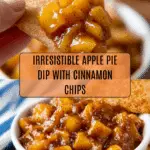 Apple Pie Dip with Cinnamon Sugar Tortilla Chips Recipe