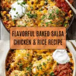 Baked Salsa Chicken and Rice Recipe