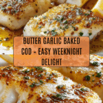 Garlic Butter Baked Cod Recipe