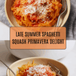 Spaghetti Squash with Late Summer Primavera Recipe