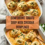 Best Tomato Soup with Cheddar Bay Dumplings Recipe