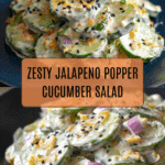 Jalapeno Popper Cucumber Salad Recipe