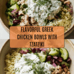Healthy Greek Ground Chicken Bowls Recipe