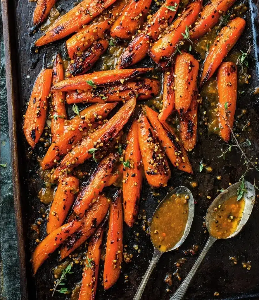 Maple Mustard Glazed Carrots Recipe