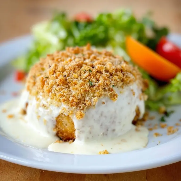 Chicken Pillows with Creamy Parmesan Sauce Recipe