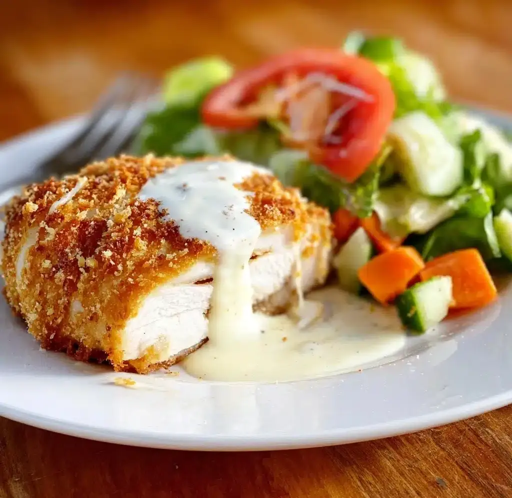 Chicken Pillows with Creamy Parmesan Sauce Recipe