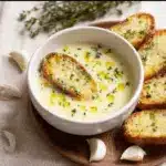 French Garlic Soup (with Cheesy Crostinis) Recipe