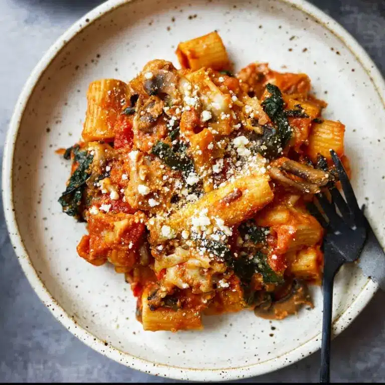 Pasta Bake with Pumpkin Tomato Sauce Recipe