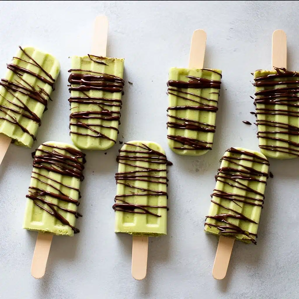 California Avocado Ice Pops with Chocolate Magic Shell Recipe