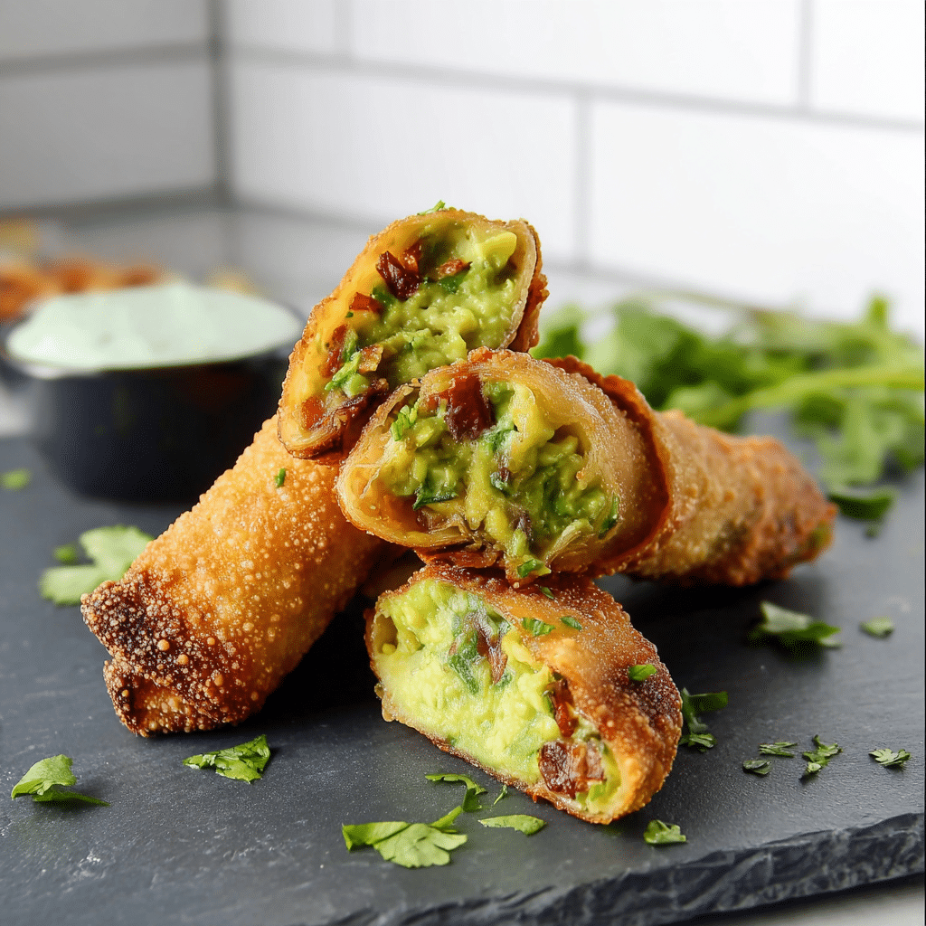 Vegan Cheesecake Factory Avocado Egg Rolls Recipe - Recipe Image