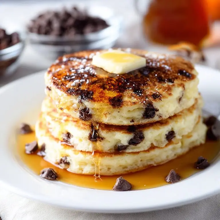 Orange Ricotta Chocolate Chip Pancakes Recipe