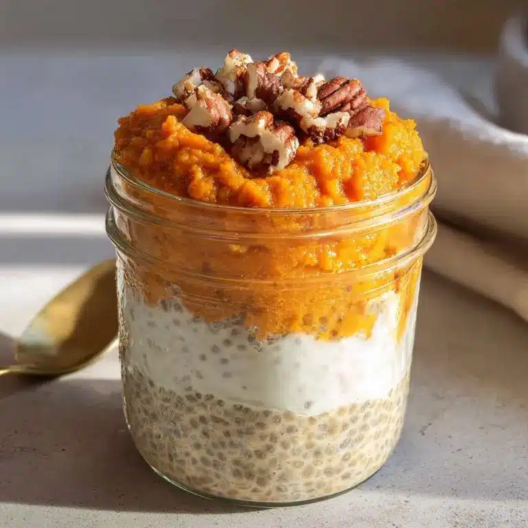 Creamy Pumpkin Pie Chia Seed Pudding with Yogurt Recipe