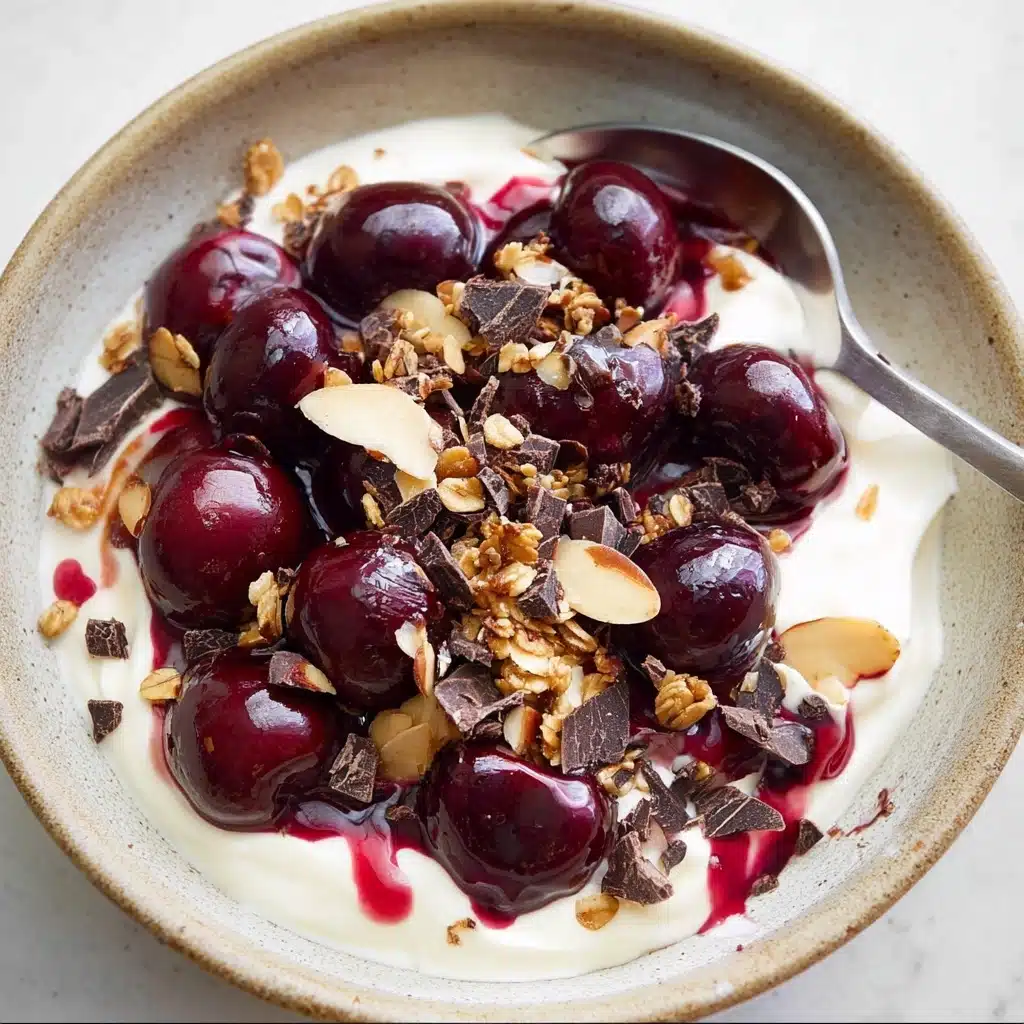 Roasted Cherry Yogurt Bowl with Granola Recipe