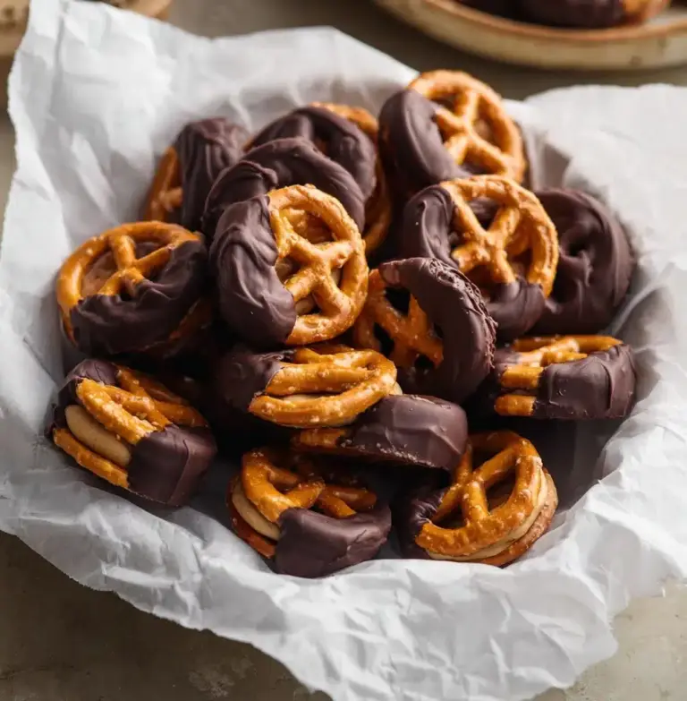 Healthy Peanut Butter Pretzel Bites Recipe