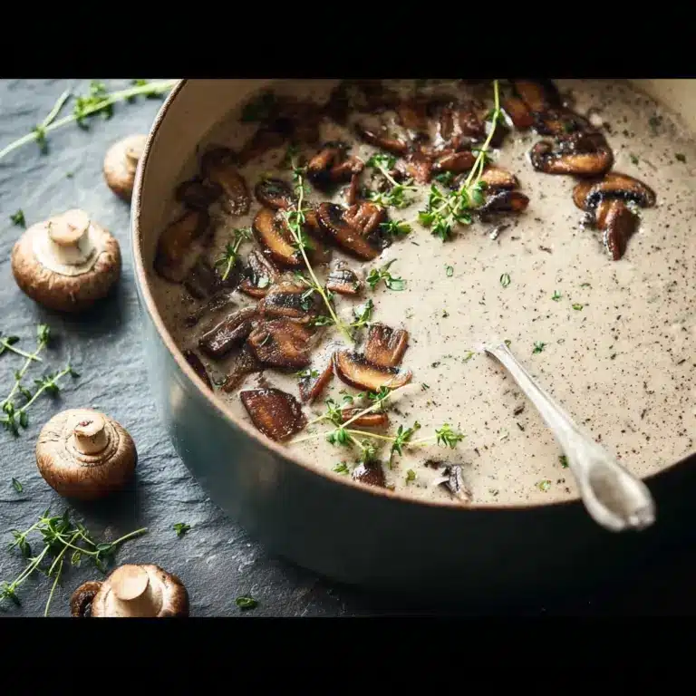 Mushroom and Brie Soup Recipe