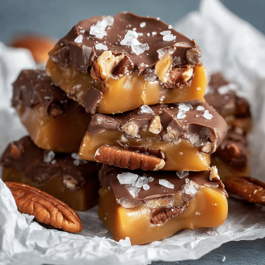 Chocolate Pecan Turtle Clusters Recipe - Recipe Image