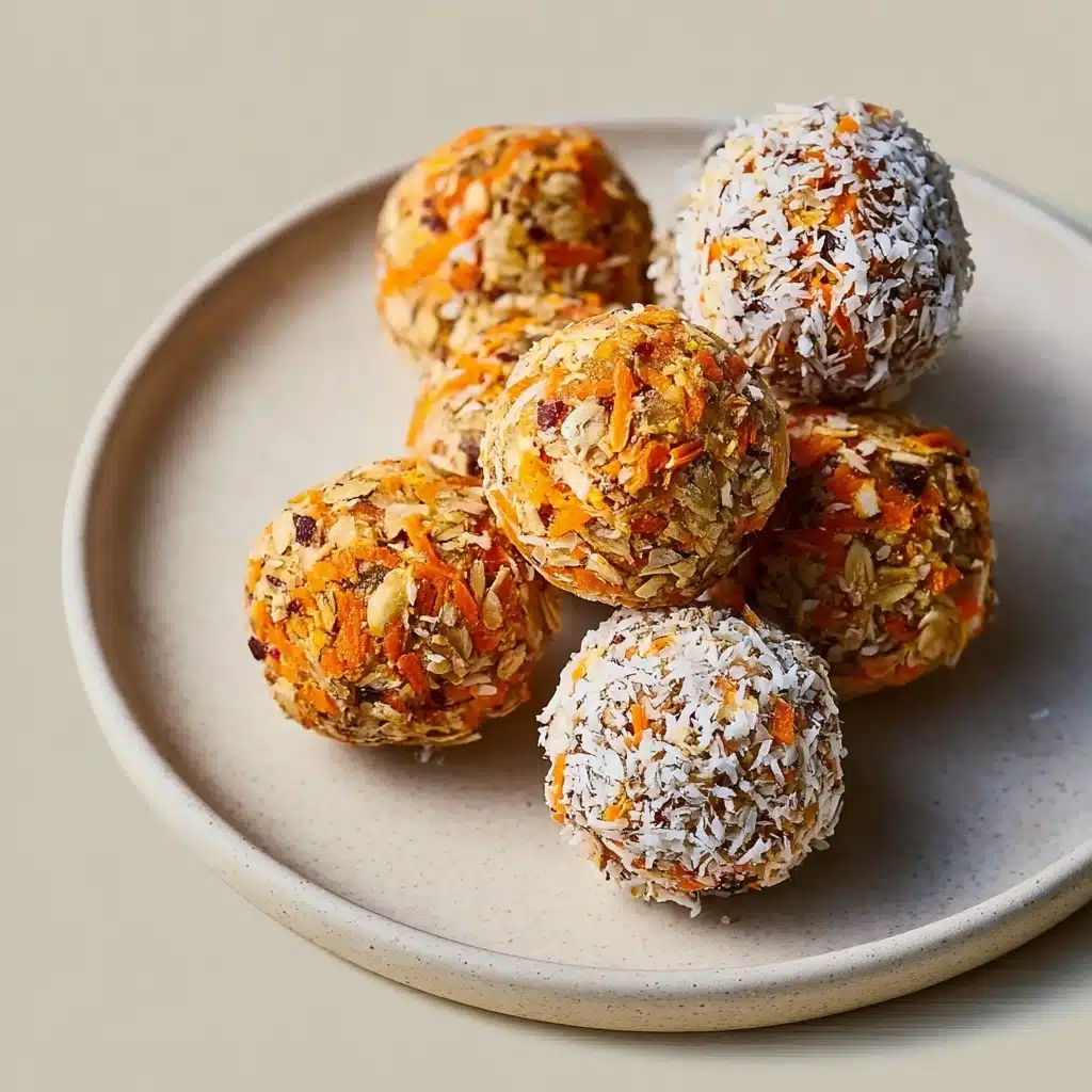 Healthy No-Bake Carrot Cake Energy Bites Recipe - Recipe Image