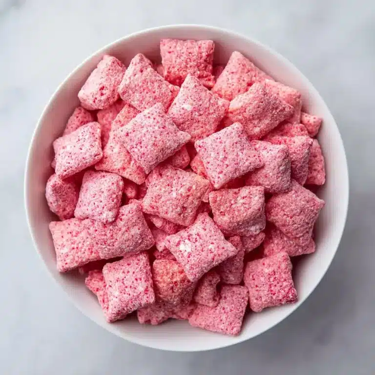 Easy Strawberry Shortcake Puppy Chow Recipe