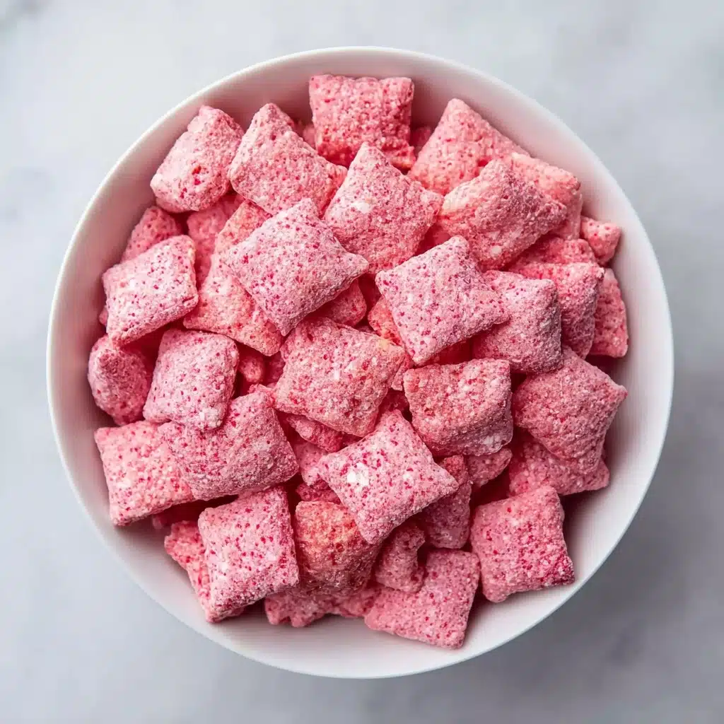 Easy Strawberry Shortcake Puppy Chow Recipe - Recipe Image