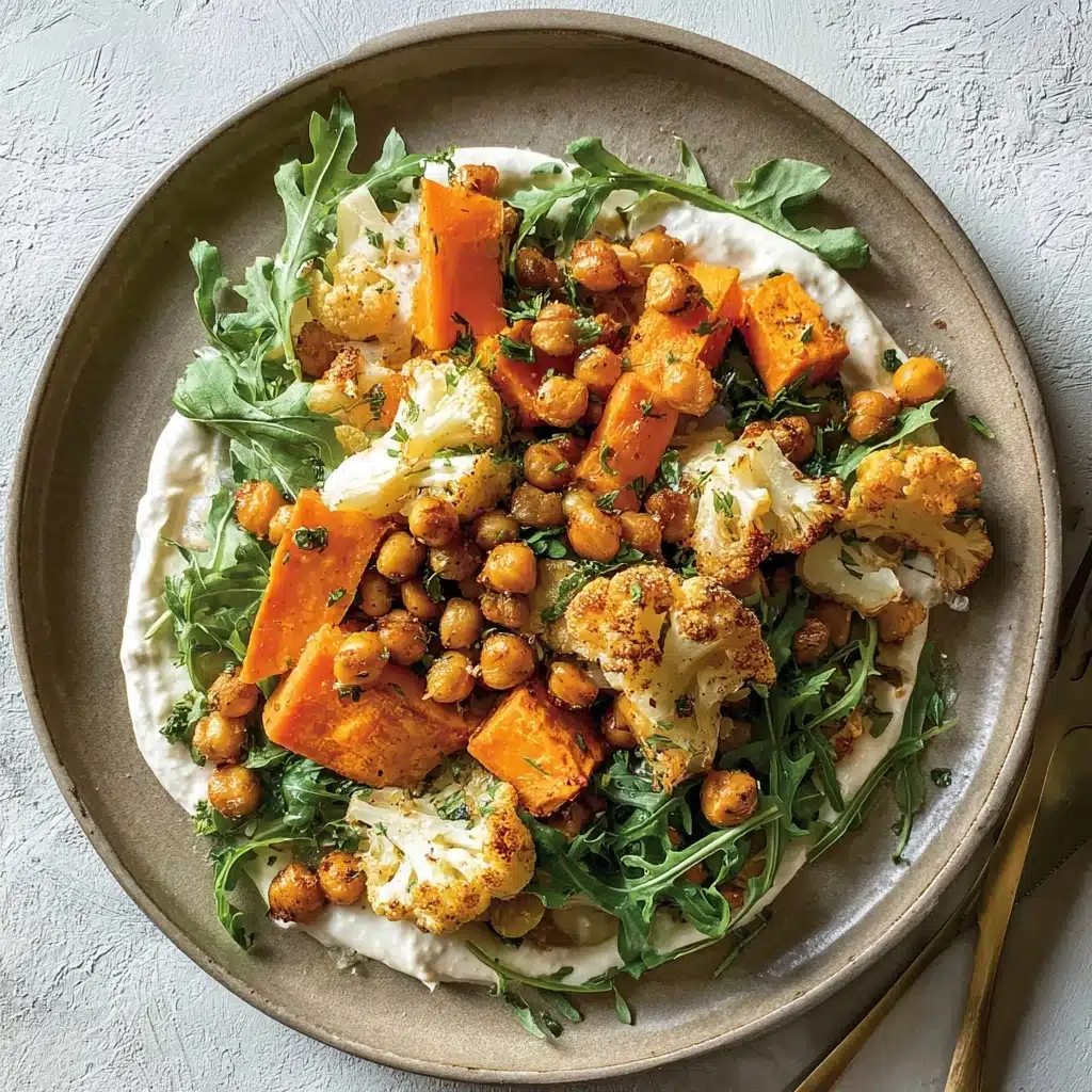 Glow Bowl : Roasted Veggie, Tahini Yogurt Sauce Recipe