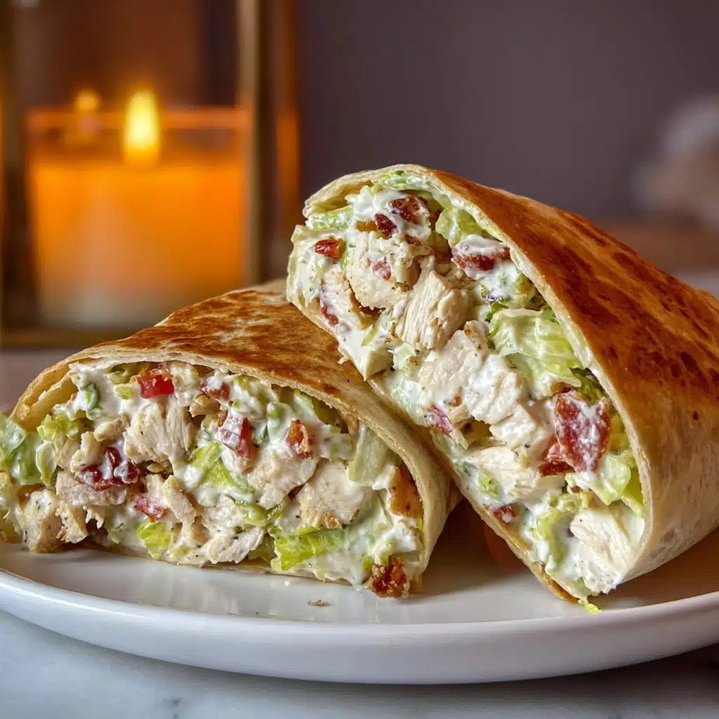 Chopped Chicken Caesar Salad Wrap Recipe - Recipe Image