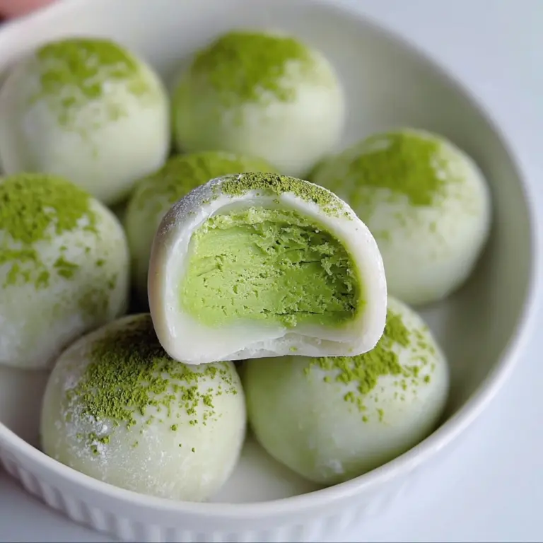 Homemade Matcha Cheesecake Daifuku Recipe