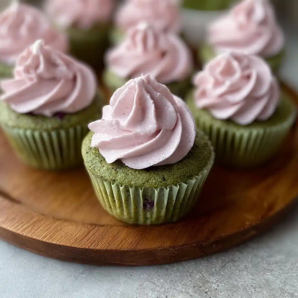 Mini Matcha Cupcakes with Lavender Frosting Recipe