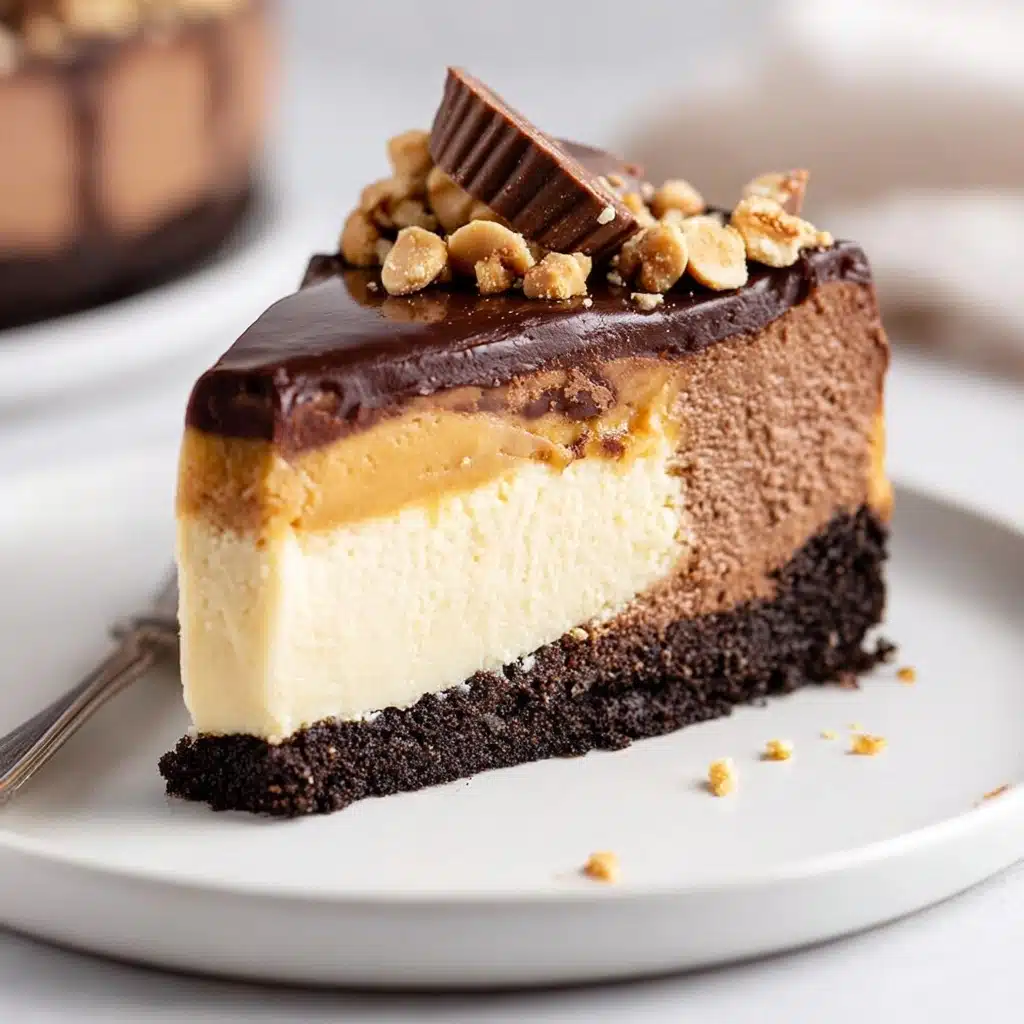 Chocolate Peanut Butter Cheesecake Recipe - Recipe Image