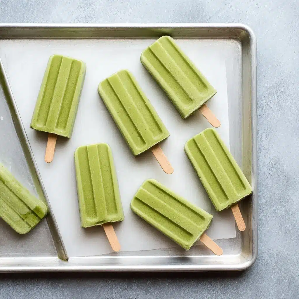 California Avocado Ice Pops with Chocolate Magic Shell Recipe - Recipe Image