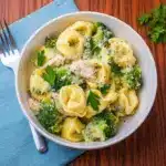 Creamy Garlic Chicken and Broccoli Tortellini Recipe
