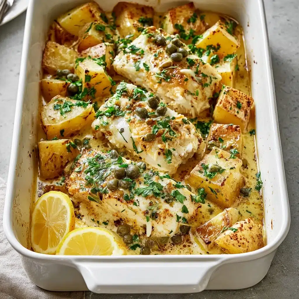 Cod & Potatoes in Rosemary Cream Sauce Recipe