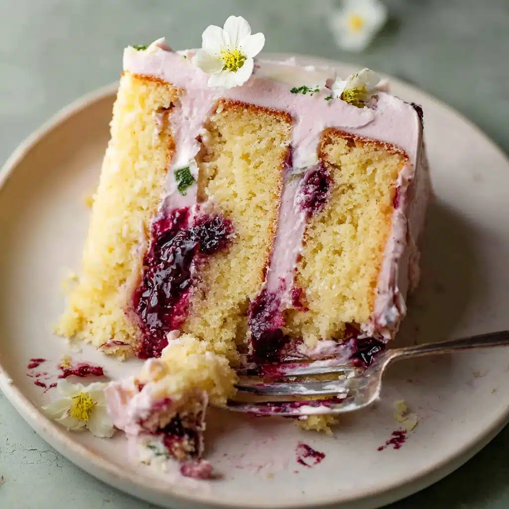 Lemon Blackberry Cake Recipe - Recipe Image