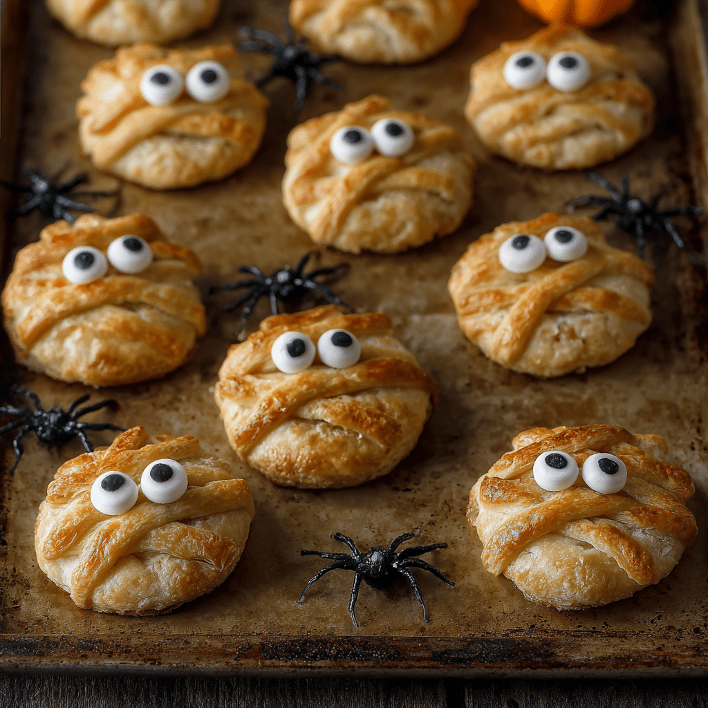 Baked Cheese Mummies Recipe - Recipe Image