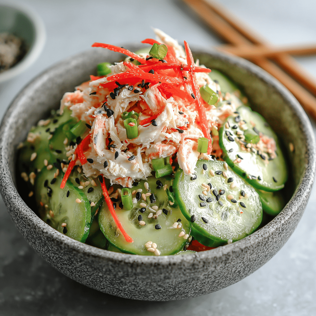 California Roll Cucumber Salad Recipe - Recipe Image