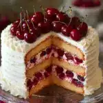Cherry Layer Cake with Cherry Cream Cheese Frosting Recipe